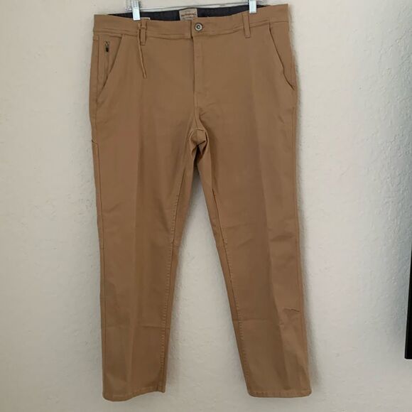 NWT Vintage Weatherproof Original Straight Fit Tan Pants Men’s Size 38/30 - Picture 1 of 13